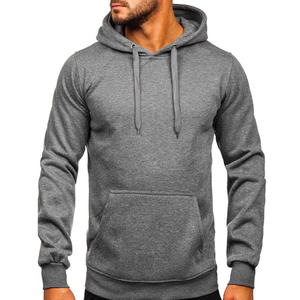 Sudadera con Capucha Gris para Hombre, Manga Larga, Pantalones Deportivos Negros, Ropa Casual de Otoño con Bolsillos Laterales, Corte Regular, 100% Algodón, Color Sólido - Product Image 4