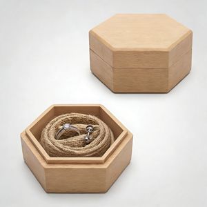 Personalized Wooden <b>Resin</b> <b>Ring</b> Box – Natural Wood & Epoxy <b>Ring</b> Storage Case - Product Image 1