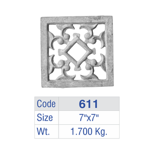 Diamond Center Aluminum Balcony Railing Panel Cast <b>Iron</b> Fence Insert Luxury Villa Staircase Guardrail Terrace Square Decor Grill - Product Image 6