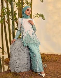 Último Diseño de Hijab Negro en Satén, Baju Kurung Borong, Abaya Nida, Falda, Malasia, Vestido Musulmán SIPO de Lujo para Mujer, Vestido de Oración Musulmán - Product Image 2