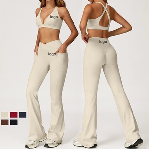 Custom Gym Wear Women Fitness Yoga Sets Tight Sleeveless Tops Sportswear <b>Butt</b> <b>Lift</b> Yoga <b>Leggings</b> for Women Workout Sportswear - Product Image 1