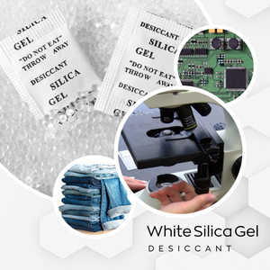 Perles de gel de silice blanches 2g 3-5mm – Absorbeur d'humidité rechargeable de qualité supérieure avec pureté à 100 % pour produits chimiques papetiers et stockage sécurisé - Product Image 2