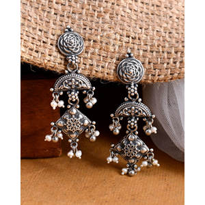 ต่างหูมุก meera jaipur saras - Product Image 3