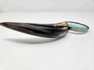New Buffalo Horn Handle Eco-Friendly Handmade <b>Magnifying</b> Glass for Precision Reading and Classic Vintage Style High Quality - Product Image 2