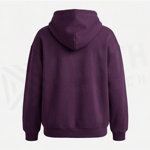 Sweat-shirts à capuche oversize en coton pour femmes, à épaules tombantes, personnalisables avec logo imprimé, unisexe, couleur personnalisée, nouveauté - Product Image 2