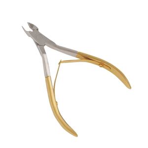 Coupe-ongles et pinces à cuticules en acier inoxydable plaqué or de haute qualité pour les doigts - Product Image 5
