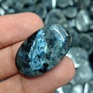 Lot de cabochons en larvikite naturelle, vente en gros de pierres précieuses en larvikite pour la création de bijoux - Product Image 3