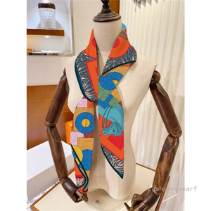 90*90cm Luxury Brand Silk Square Scarf Hijab Women Bandana Soft Scarves Neckerchief <b>Ladies</b> Hair <b>Shawl</b> <b>Wrap</b> Headband90Cm New - Product Image 6
