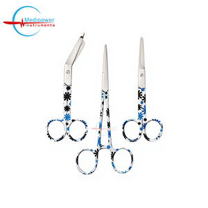 Ensemble de ciseaux médicaux décoratifs rose et blanc, ciseaux d'infirmière manuels, ciseaux à pansements en acier inoxydable de 5 pouces, pinces à artères de 5,5 pouces - Product Image 5