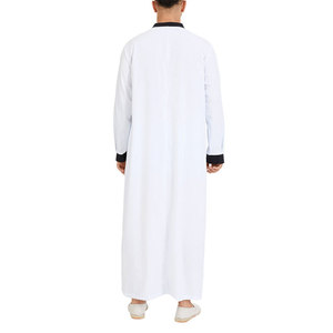 <b>Men</b> Islamic Juba Traditional Long Sleeve Modest Prayer Robe Comfortable Casual Loose Fit For Daily Wear - Product Image 3