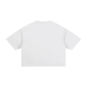 Camisetas de Alta Calidad para Mujer, Camisetas Cortas, 100% Algodón, Corte Cuadrado, Estilo Universitario - Product Image 4