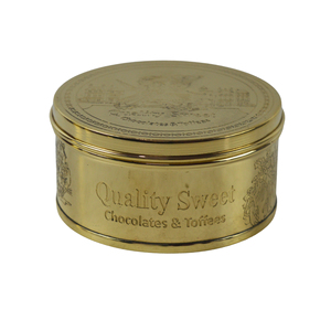 Brass Storage <b>Sugar</b> <b>Tea</b> <b>Coffee</b> Box <b>Set</b> With Knob Lid Stylish Royal Metal Shiny Polished Dry Fruits Container Candy Storage Bins - Product Image 1