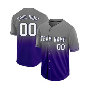 Maillot de baseball personnalisé avec votre propre logo, maillot d'entraînement de baseball et de softball, 100% polyester, maillot d'équipe - Product Image 3