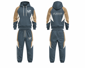 Ensemble de survêtement premium pour homme, bleu, avec sweat à capuche et pantalon de jogging, style streetwear personnalisé, tenue de sport décontractée et mode - Product Image 4