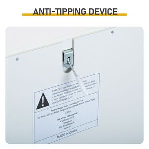 Meuble à chaussures blanc en rotin 54*24*110cm avec 1 tiroir et 2 compartiments rabattables en aggloméré - Product Image 4