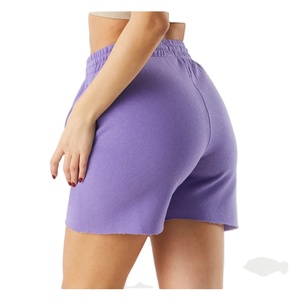 Women's High Waist Breathable Cotton Casual Summer Sports Shorts Skinny Fit Slim Yoga Fitness Colored <b>Waterproof</b> Quick Dry - Product Image 2