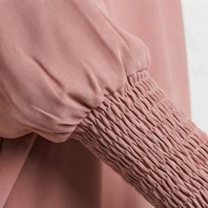 Abaya Jilbab de prière une pièce pour femme, robes longues, couleurs unies, motifs personnalisés, vêtements modestes, vente en gros - Product Image 5