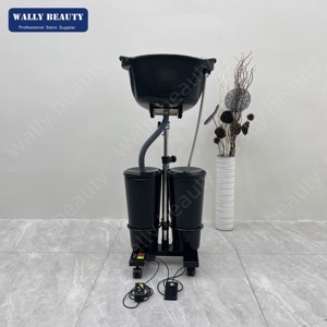 Bac à <span class=keywords><strong>shampoing</strong></span> portable Wally Beauty, lavabo réglable avec réservoir, équipement de coiffure <span class=keywords><strong>rechargeable</strong></span> - Product Image 3