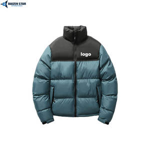 Insulated Puffer Jacket Streetwear Solid Zipper Lightweight Warm Premium Waterproof Windproof Cold Weather Outerwear Stand Front - Product Image 5