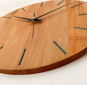 Horloge murale en bois artisanale de qualité supérieure, minimaliste, abordable, décoration d'intérieur, horloge en bois rustique - Product Image 4