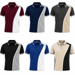 T-shirt décontracté pour homme en jersey tricoté respirant à manches courtes avec logo frontal ODM – Modèles bordeaux, blanc, gris - Product Image 6