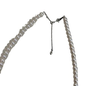 Collier de perles d'eau douce naturelles de 5 à 6 mm avec boucle en argent S925, design rond de type pomme de terre Aurora, design de base sans défaut - Product Image 5
