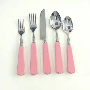 Wholesale Restaurant Silver <b>Spoon</b> <b>and</b> <b>Fork</b> <b>Sets</b> Wholesale Customizable Cutlery <b>Set</b> for Wedding - Product Image 2