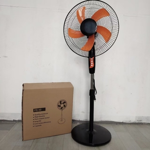 Electric Plastic Adjustable Height Bladeless Pedestal <b>Fan</b> 16 Inch Outdoor Household Use Touch Control Customized Base Energy - Product Image 1