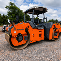 Rouleau compresseur routier vibrant à double tambour Hamm HD+120IVV HF d'occasion 2019 à vendre avec moteur d'origine