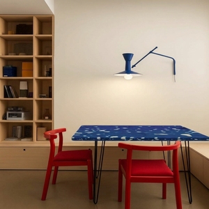 Table basse de salle à manger en plastique recyclé 4GoodThings, style moderne minimaliste, imperméable, durable, empilable, écologique, meubles pour la maison - Product Image 4