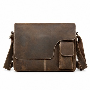 Handmade Full <b>Leather</b> Messenger Crossbody Shoulder Satchel Luxury Casual Zipper Travel <b>Bag</b> Work Travel Unisex Business Casual - Product Image 6