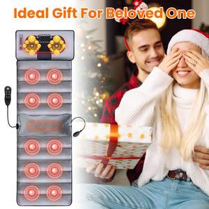 10 Vibration Motors Timer Full <b>Body</b> Electric Heat Vibration Massage Pad <b>Cushion</b> Back Neck Massage Pillow <b>Chair</b> 10 Vibration - Product Image 4