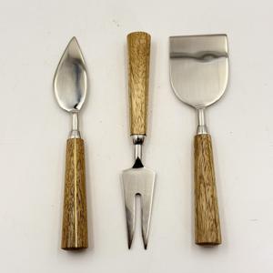 ชุดอุปกรณ์ชีส 3 ชิ้น ด้ามเรซิ่น พร้อมด้ามไม้ สำหรับเครื่องครัวและของใช้บนโต๊ะอาหาร ราคาถูกที่สุดในอินเดีย - Product Image 4