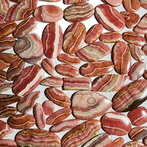 Trimurti Gems High Quality Natural <b>Pink</b> Rhodochrosite Cabochon Crystal Stone Polished Custom Sizes Loose Gemstones <b>Healing</b> Mix, - Product Image 1