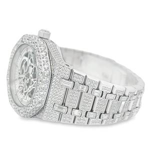 Reloj de Lujo para Hombre, Diseño Moderno, Alta Calidad, con Diamantes Moissanite VVS, Acero Inoxidable, 40mm, Cuarzo, Automático, Cristal - Product Image 3