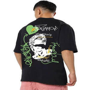 100% Cotton High Quality Heavy Weight <b>Plain</b> <b>Oversized</b> Tshirt Printing Embroidery Custom Blank Men's <b>T</b> <b>Shirts</b> - Product Image 5