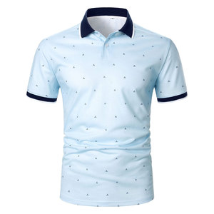 เสื้อเชิ้ตแขนสั้นผ้าคอตตอน/โพลีเอสเตอร์ถักแบบลำลอง สไตล์ OEM ตกแต่งกระดุม แฟชั่นฤดูร้อนยอดนิยม ไซส์พลัสสำหรับผู้ชาย น้ำหนัก 220 กรัม - Product Image 4