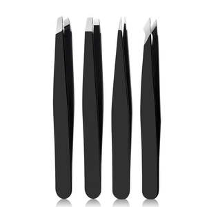 Ensemble de 5 pinces à épiler en acier inoxydable de haute qualité avec ciseaux - Product Image 2