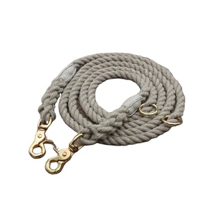 Adjustable Just Hemp Rope Dog <b>Leash</b> Customized Colored Cotton Rope Handmade Dog <b>Leash</b> <b>Pet</b> <b>Leash</b> Set - Product Image 1