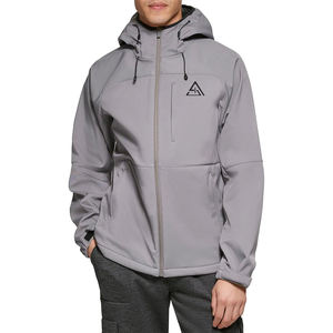 Chaqueta Softshell para Hombre, Deportiva, de Invierno, para Exteriores, Cortavientos, con Capucha, Forro Polar, Impermeable, de Secado Rápido, Ecológica, para Lluvia - Product Image 1