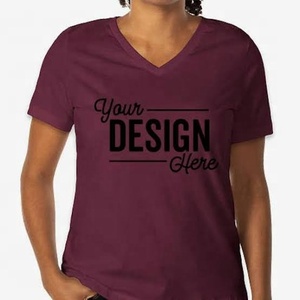 Camiseta de Verano para Mujer, Cuello en V, Corte Regular, Manga Corta, Estampado Floral, Informal, 100% Algodón Suave, Jersey - Product Image 5