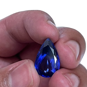 หินอัญมณีแทนซาเนตทรงลูกแพร์สีสวยและคุณภาพสูงสุดทำพลอยหลวม12.10 Cts เจียระไนโดย Sadiya International - Product Image 1