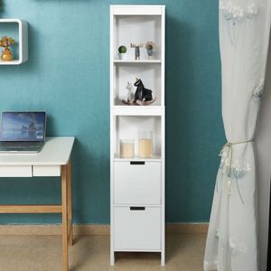 Mobiletto da Bagno a 5 Ripiani Multifunzionale con 2 Cassetti - Product Image 5