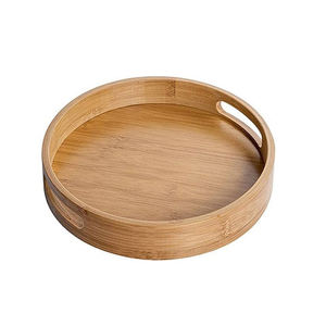 Plateau de service en bois modèle Premium 24, vaisselle design en bois pour aliments, boissons, café, thé, collations, desserts avec finition lisse - Product Image 5