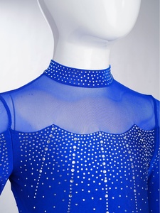 Justaucorps intégral pour filles de 6 à 16 ans, combinaison de patinage artistique, justaucorps pour spectacles et événements, justaucorps de danse latine, vêtements de danse moderne - Product Image 3