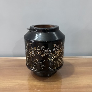 Decorative Candle Holder Hollow Carved Jar <b>Tea</b> <b>Light</b> <b>Lantern</b> for Home Wedding Ramadan Decor - Product Image 2
