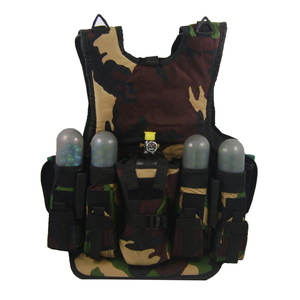 Heavy Duty Camo <b>Paintball</b> Vest 6-Pod Holder Adjustable Tactical <b>Paintball</b> Vest Custom Logo OEM Wholesale Outdoor Sports Gear - Product Image 1