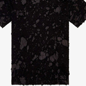 Camiseta de Algodón y Poliéster de Corte Cómodo, Cuello Redondo, Manga Corta, Cuello con Ribetes, Hombros Caídos, Estampado con Motivos - Product Image 6