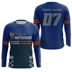 Maillot de moto personnalisé sublimé, en polyester respirant, à teinture intégrale, pour la moto et le motocross, faible MOQ, collection 2026 - Product Image 1
