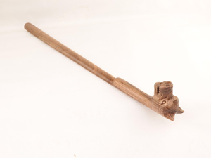 Cuchara de zapatos de madera tallada a mano con forma de lobo, mango largo, hecha a mano, rústica, ayuda para el calzado, regalo único para hombres, decoración del hogar - Product Image 4